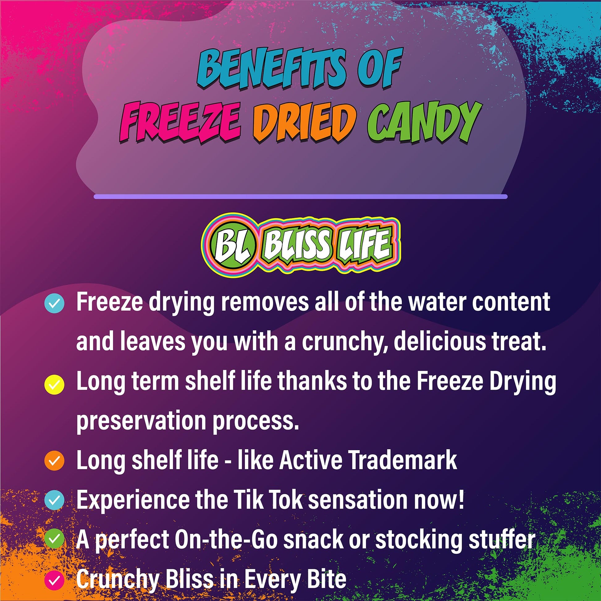 Benefits Freeze Dried Colorful Candy