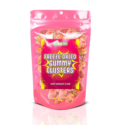 Bliss Life - Freeze Dried Gummy Clusters Candy 3 oz Big Bag Freeze Dried Candy Variety Pack - Unique ASMR Candy - Sour Freeze Dried Candy, Perfectly Balanced Sweetness that Melts in Your Mouth